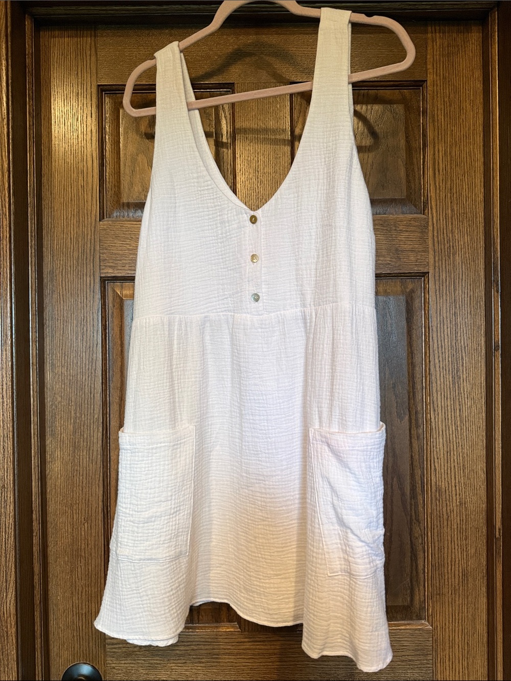 Show Me Your Mumu White Textured Gauze Tank